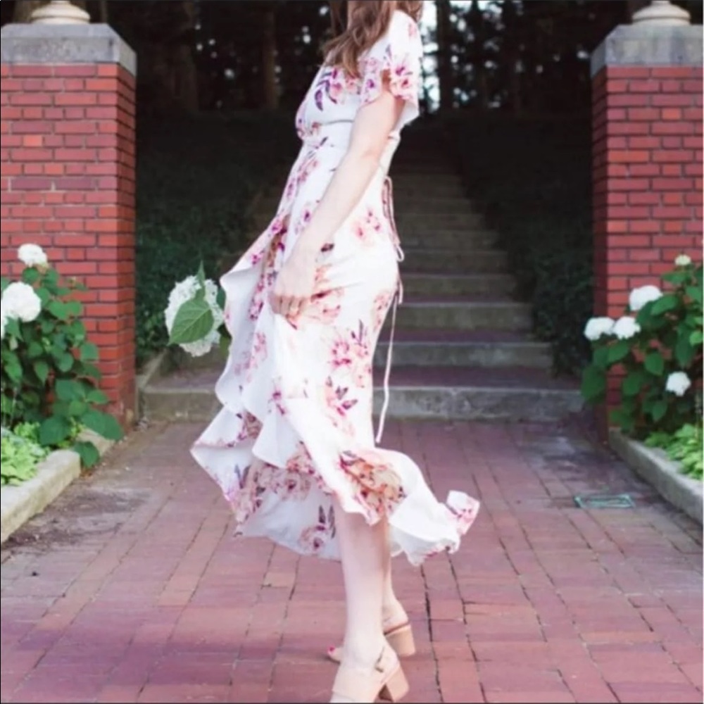 Worn Once! Leith Long Languid Floral Dress - Small